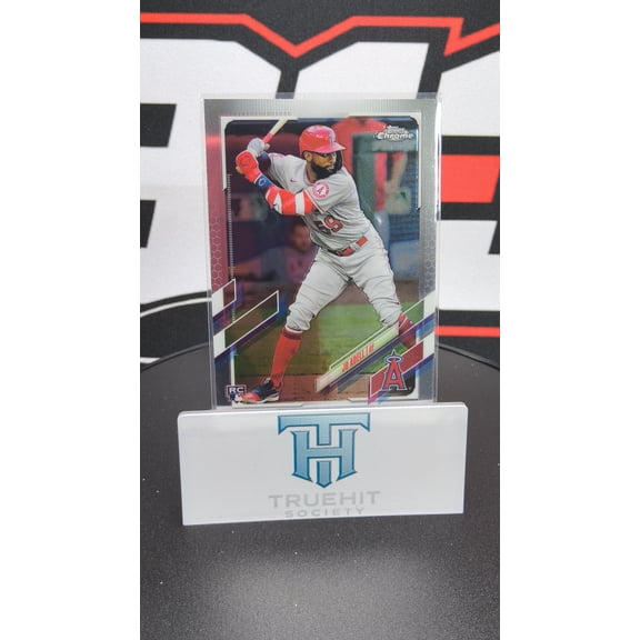 2021 Topps Chrome Jo Adell Los Angeles Angels RC #142 Baseball Card