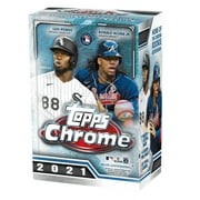 2021 Topps Chrome MLB Baseball Trading Cards Blaster Box - 8 Packs