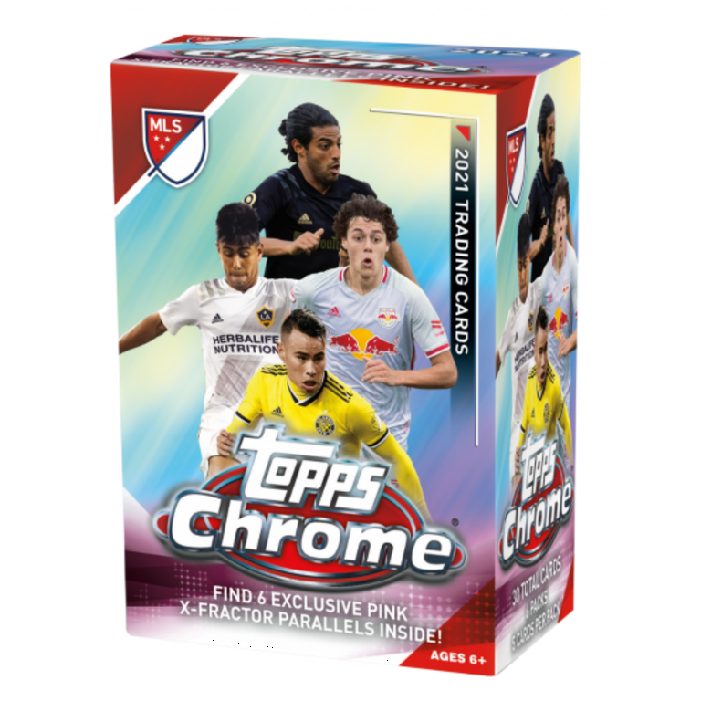 2021 Topps Chrome MLS Soccer Trading Cards Blaster Box - Walmart.com