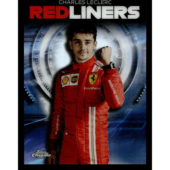 2021 Topps Chrome Redliners Charles Leclerc Refractor Formula 1 Trading Card RL-7 Ferrari