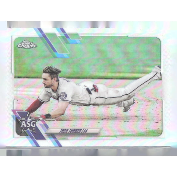 2021 Topps Chrome Update Trea Turner #ASG-47 2021 All-Star Game