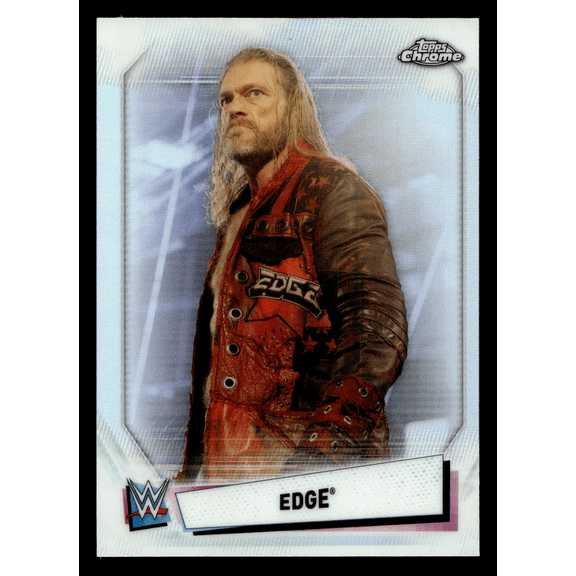 2021 Topps Chrome WWE Edge #19 Refractor Trading Card RAW Wrestling Topps