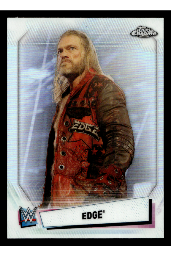 2021 Topps Chrome WWE Edge #19 Refractor Trading Card RAW Wrestling Topps