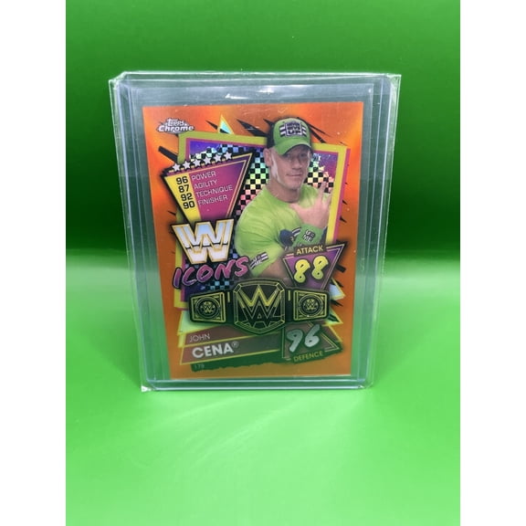 2021 Topps Chrome WWE Slam Attax John Cena #179 Orange Parallel/Variety Base Set