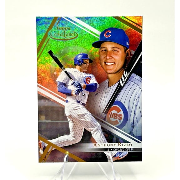 2021 Topps Gold Label Anthony Rizzo #64 Class 1 Parallel/Variety Chicago Cubs Baseball Card Chicago Cubs MLB Baseball Trading Card