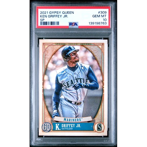 2021 Topps Gypsy Queen Ken Griffey JR. #309 SP SHORTPRINT PSA 10 POP 5 GEM MINT!