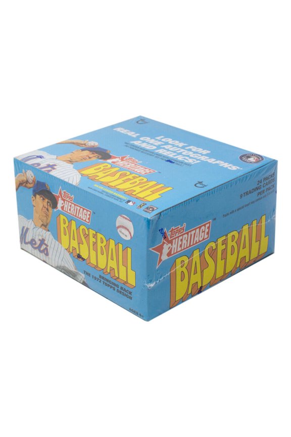 2021 Topps Heritage Baseball Factory Sealed Retail Box 24 Packs of 9 cards. CLASSIC 1972 VINTAGE TOPPS DESIGN.