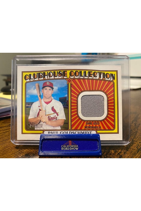 2021 Topps Heritage Clubhouse Collection Paul Goldschmidt #CC-PG Memorabilia Baseball Card