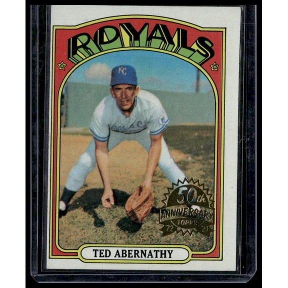 2021 Topps Heritage Ted Abernathy Kansas City Royals #519 50th Anniversary Buybacks Baseball Card