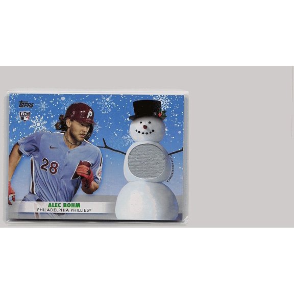 2021 Topps Holiday Alec Bohm WRC-AB Relics MEM Philadelphia Phillies Baseball Card