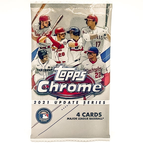 2021 Topps MLB Chrome Update Baseball Mega Pack | 4 Cards