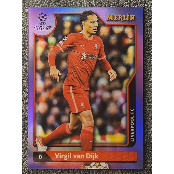 2021 Topps Merlin Virgil van Dijk #103 Purple Refractor /15