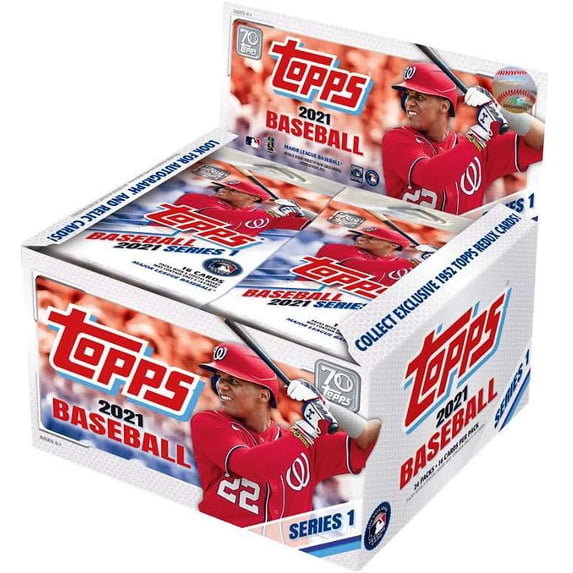 Topps Retail Display Topps 2021 Series 1 Baseball Retail Display Box - 70th Anniversary ...