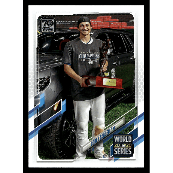 Corey Seager 2021 Topps Series 1 #198 Trading Card Los Angeles Dodgers MLB Baseball