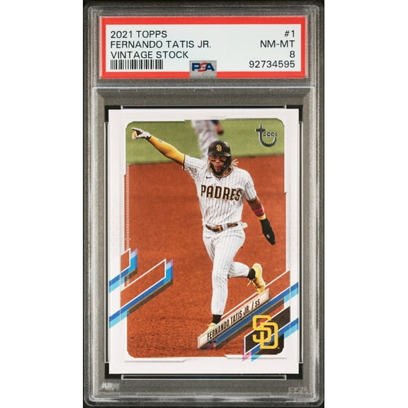 2021 Topps Series 1 Vintage Stock Fernando Tatis Jr. #1 /99 PSA 8