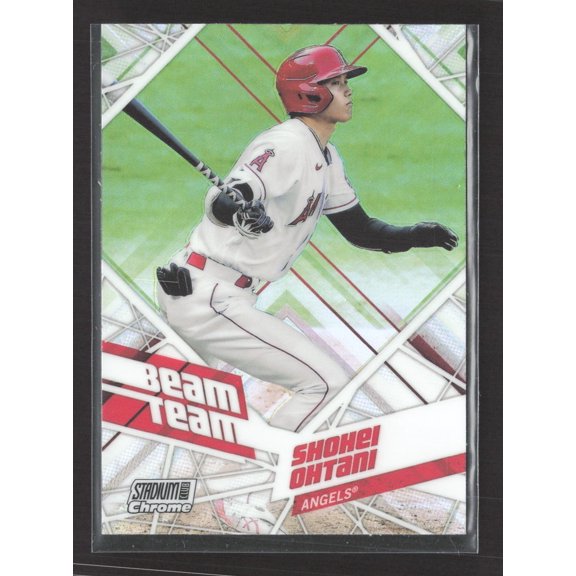 2021 Topps Stadium Club Chrome Beam Team BTC-3 Shohei Ohtani Los Angeles Angels Baseball Card Los Angeles Angels MLB Baseball Trading Card