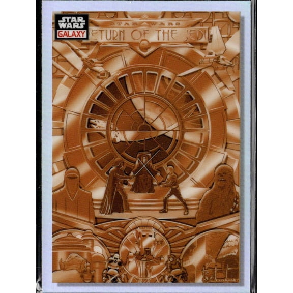 2021 Topps Star Wars Galaxy Refractor #80 Chewbacca Darth Vader Jabba the Hutt Emperor Palpatine Luke Skywalker