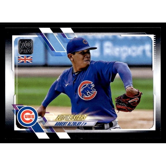 2021 Topps UK Edition Adbert Alzolay Chicago Cubs Black SN #124 Trading Card