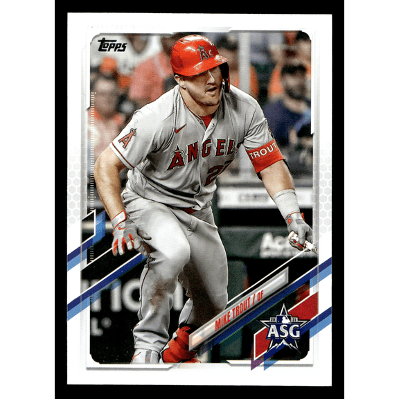 2021 Topps Update Series Mike Trout ASG-1 Los Angeles Angels MLB Baseball Trading Card