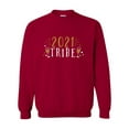 thumbnail image 1 of 2021 Tribe Happy New Year Festive Unisex Adult Crewneck Sweatshirt-Cardinal Red-xxxl, 1 of 4