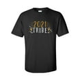 thumbnail image 1 of 2021 Tribe Happy New Year Festive Unisex Adult Short Sleeve T-shirt-Black-large, 1 of 4