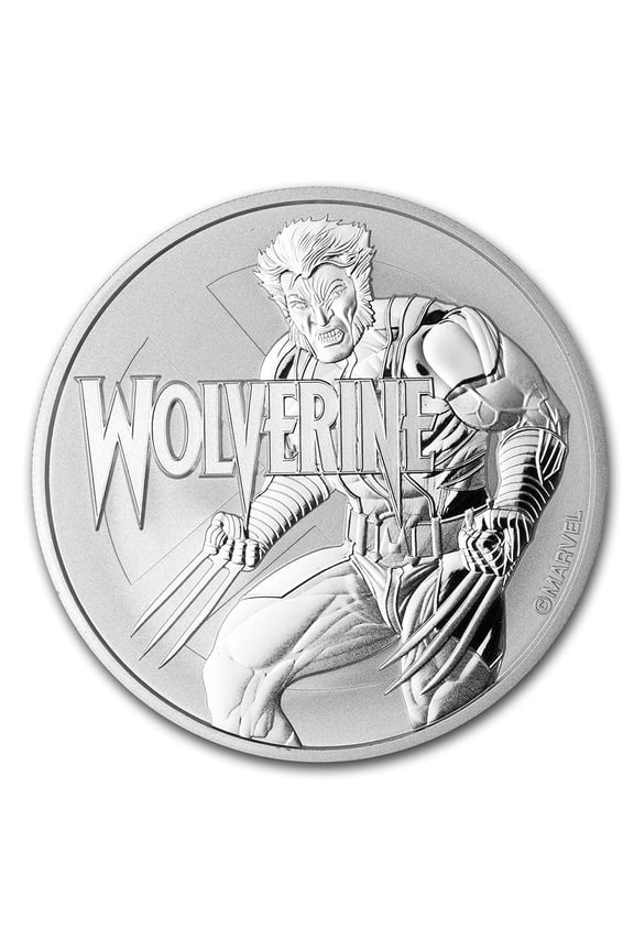 2021 Tuvalu 1 oz Silver $1 Marvel Series Wolverine BU