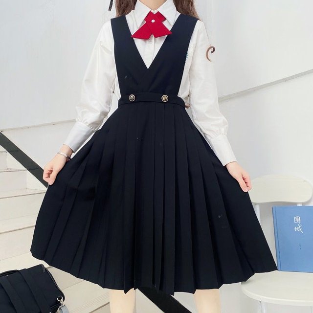 2021 Uniform HOT Japan Preppy Style Women Set JK Pleated Skirt and Top