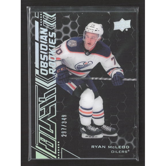 2021 Upper Deck Black Obsidian Rookies Ryan McLeod #OR-20 /349