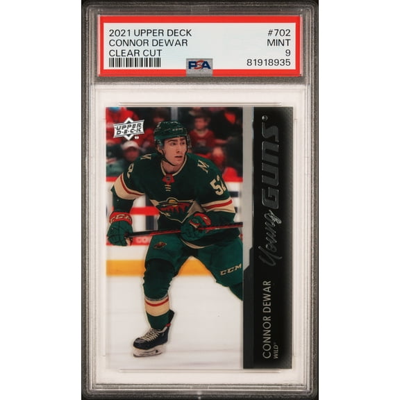 2021 Upper Deck Clear Cut Connor Dewar #702 PSA 9