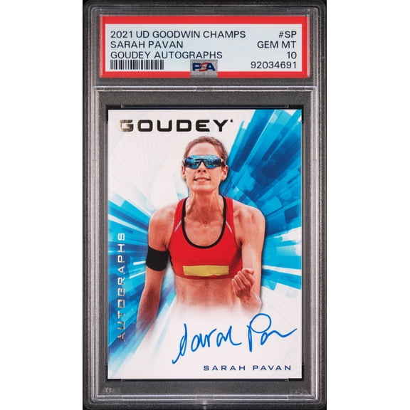 2021 Upper Deck Goodwin Champions Goudey Autographs Sarah Pavan #SP PSA 10