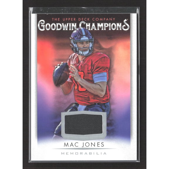 2021 Upper Deck Goodwin Champions Mac Jones #M-JO Memorabilia
