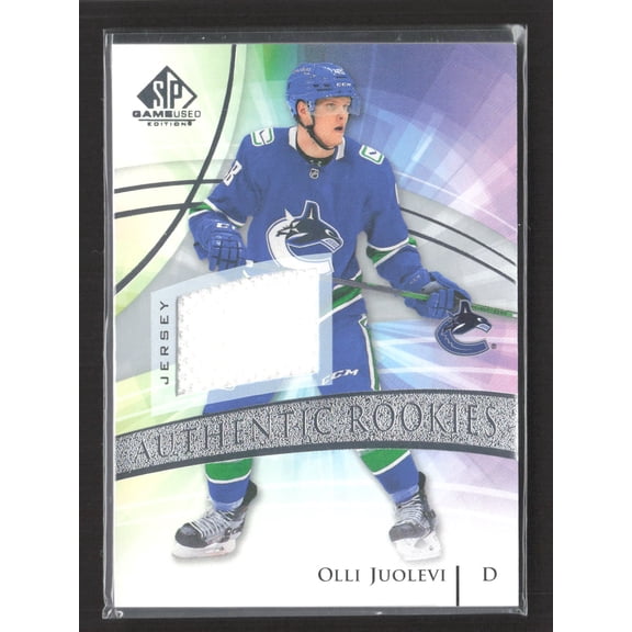 2021 Upper Deck SP Game Used Hockey Authentic Rookies Olli Juolevi #164 Jersey