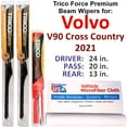 thumbnail image 1 of 2021 Volvo V90 Cross Country Performance Beam Wipers (Set of 3) w/Rear Wiper, 1 of 4