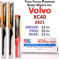 thumbnail image 1 of 2021 Volvo XC40 Performance Beam Wipers (Set of 3) w/Rear Wiper, 1 of 3