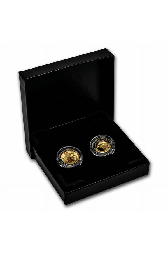 2021-W 1/10 oz Proof Gold Eagle Designer Set (w/Box & COA)