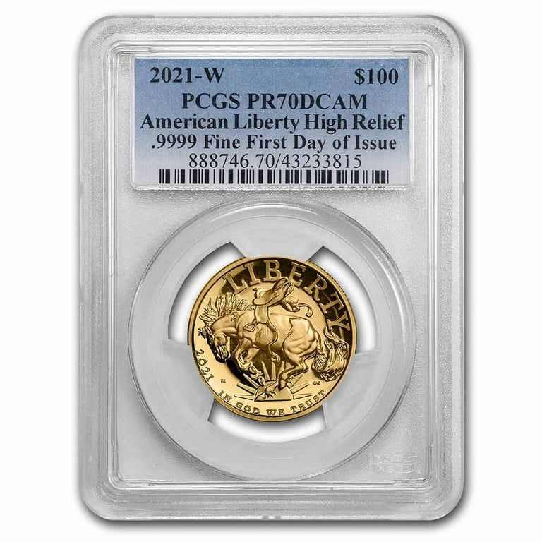 アメリカンリバティHigh Relief 純金 PCGS PR70DCAM 2023-W High Relief American Liberty Gold PR-70 PCGS (AR