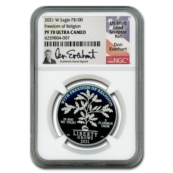 2021-W 1 oz Proof Platinum Eagle PF-70 UCAM NGC (Everhart)