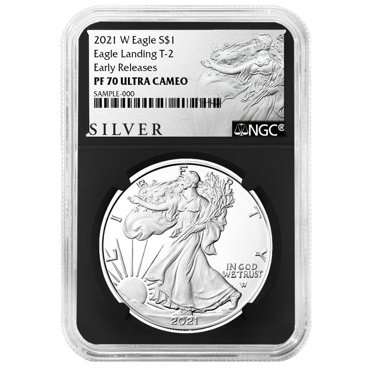 2025-W Proof $1 American Silver Eagle – NGC PF70UC ER Black Label Retro Core – 1 Oz .999 Silver