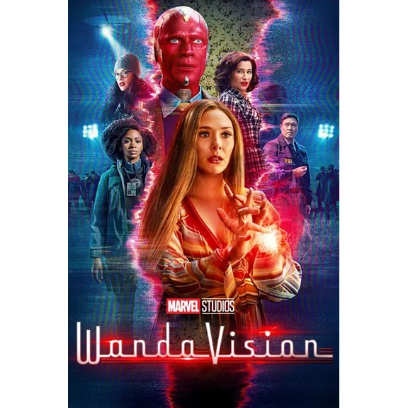 2021 Wandavision Movie Poster Marvel Avengers Scarlet Mystic Vision UNFRAMED PAPER POSTER
