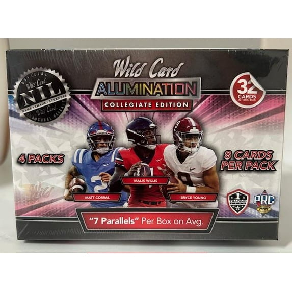 2021 Wild Card NIL Football Trading Cards Blaster Box