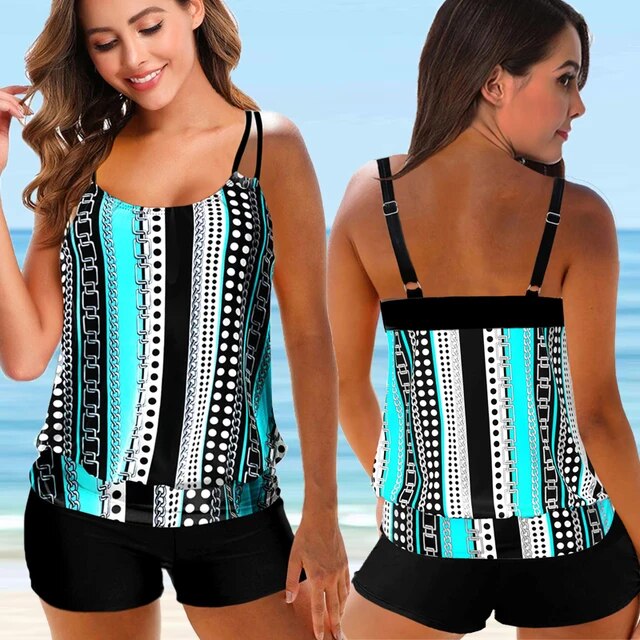 2021 Women Beachwear Swim Tankini yeningni Swimwear Bathing Suit Two