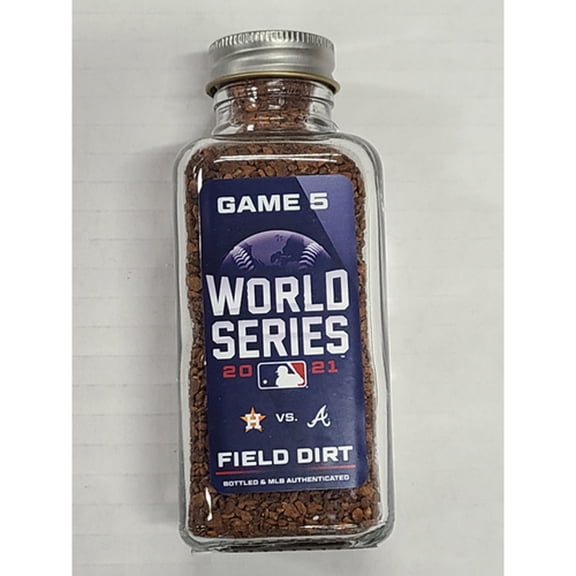 2021 World Series Game 5 Game-Used Dirt Jar Houston Astros vs Atlanta Braves