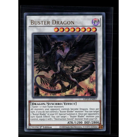 2021 Yu-Gi-Oh! Ghosts From the Past Buster Dragon 1st Edition