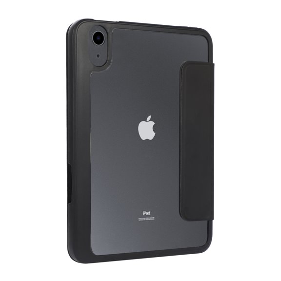 2021 iPad Mini Case (6th Generation) - TECH CIRCLE Magnetic Trifold Stand Lightweight Case [Clear Back Cover] Flip Folio Leather Protective Cover Shell for New Apple iPad Mini 8.3-Inch Tablet (Black)