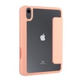 thumbnail image 1 of 2021 iPad Mini Case (6th Generation) - TECH CIRCLE Magnetic Trifold Stand Lightweight Case [Clear Back Cover] Flip Folio Leather Protective Cover Shell for New Apple iPad Mini 8.3-Inch Tablet (Pink), 1 of 7