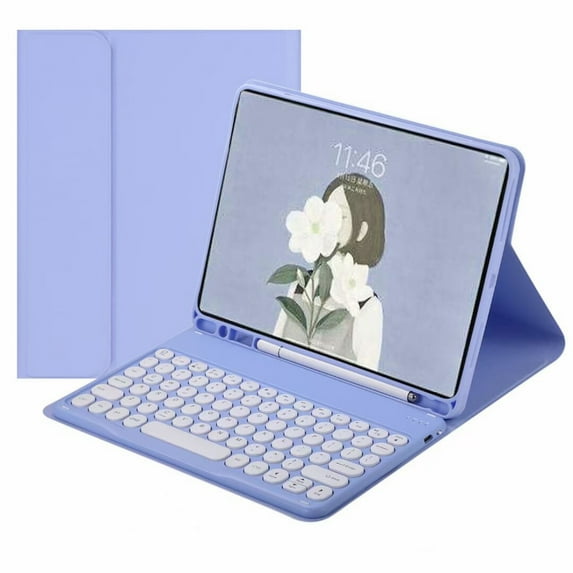 For 2021 iPad Pro 12.9 inch 5th 4th 3rd Generation Keyboard Case with Touchpad Cute Round Key Color Keyboard Pro 12.9" Detachable Touch Keyboard Cover(Pro12.9(2018/2020/2021)