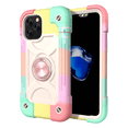 thumbnail image 1 of (2021) iPhone 13 Pro Max Case 6.7 Inch - TECH CIRCLE Heavy Duty Protection Shockproof Kickstand Case Silicone/Plastic Protective Rugged Cute Simple Cover with Ring Holder (K Rosegold Colorful), 1 of 6