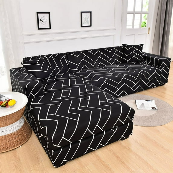 2021 new style printed L shape sofa covers for living room sofa protector anti-dust elastic stretch covers for corner sofa cover