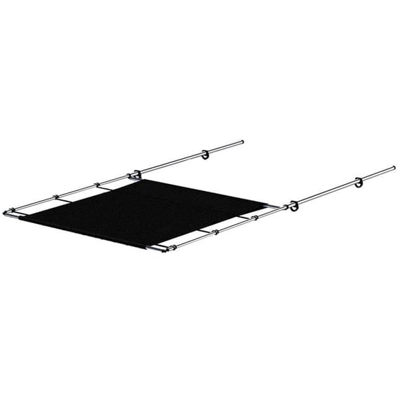 2021026399 51 in. PTX Stainless Steel Wide Power Shade, Black