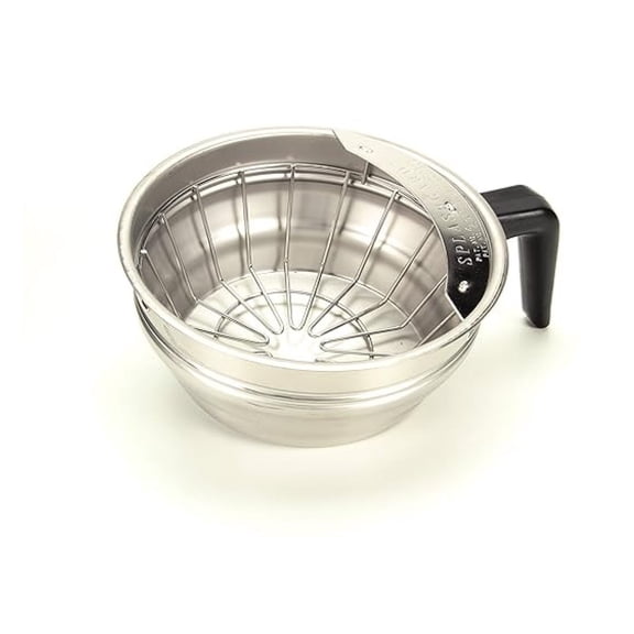 20216.0000 Funnel Assembly with Stainless Steel-Black Handle, Silver